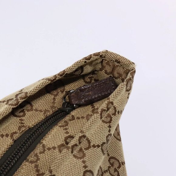 GUCCI GG Canvas Web Sherry Line Tote Bag Beige Red Green 131230 Auth ep10289 - Picture 10 of 16